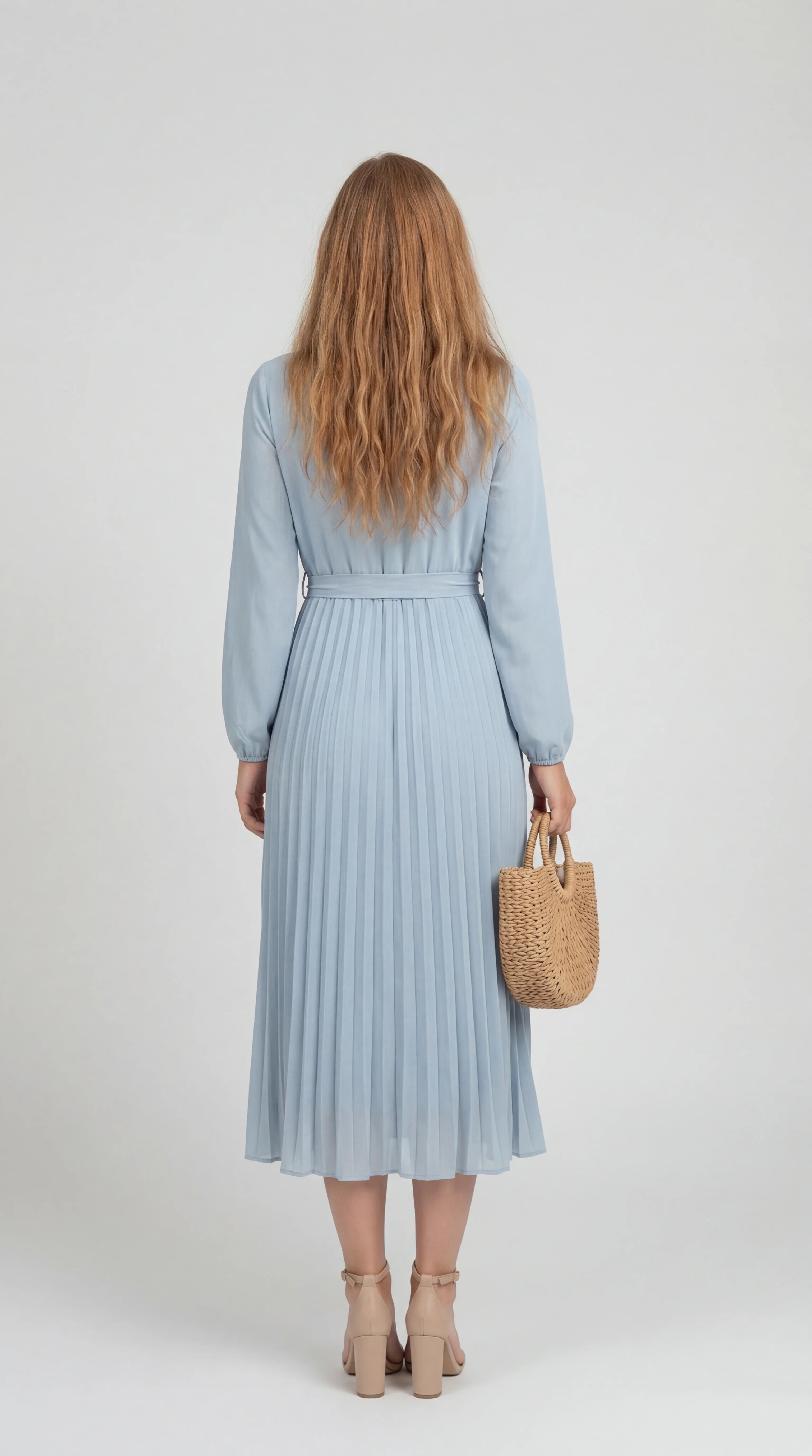 One Shoulder Midi Avondjurk met Hoge Split