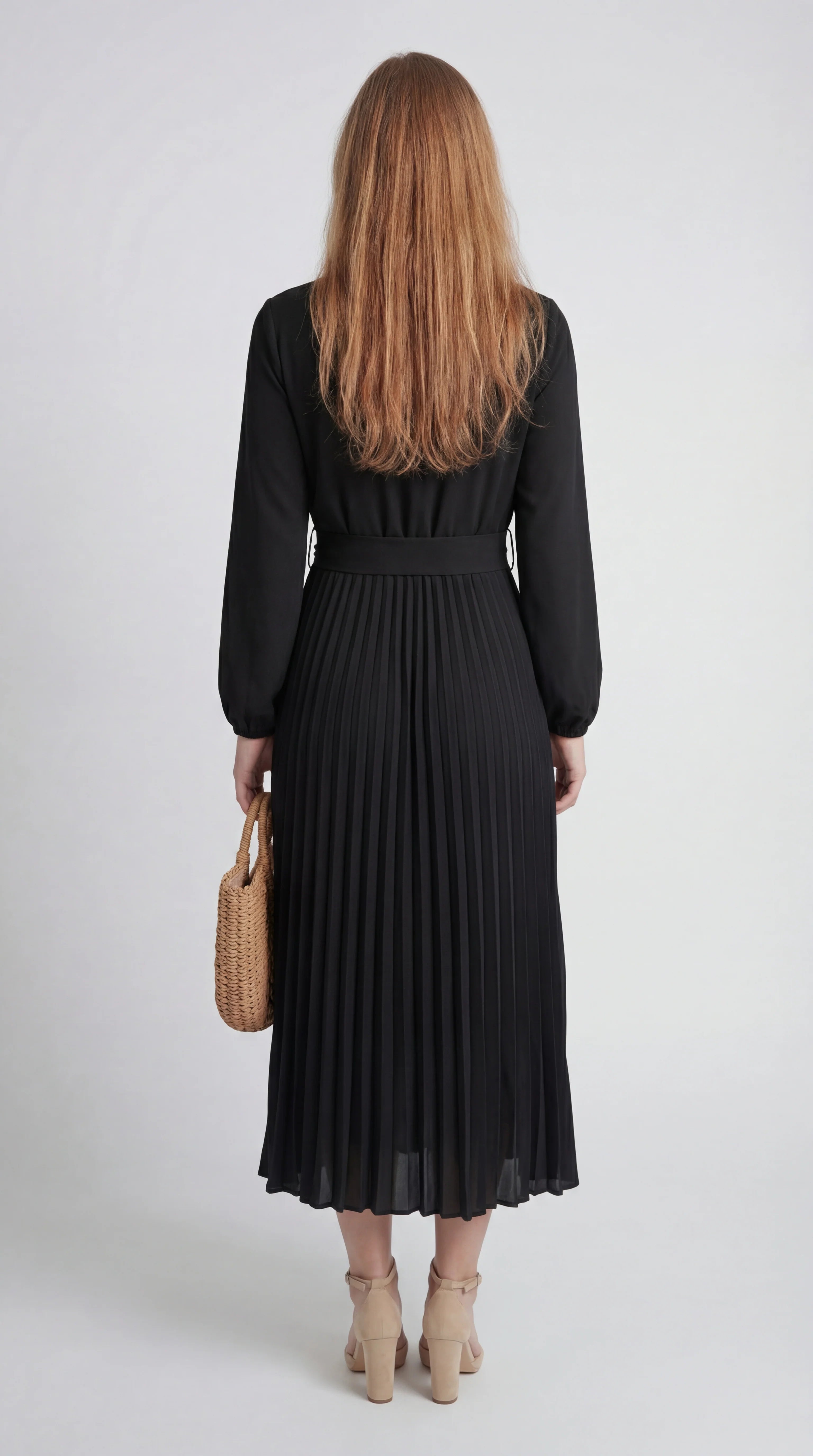 One Shoulder Midi Avondjurk met Hoge Split