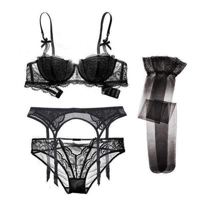 Celine lace delight set – kanten lingerieset met elegante afwerking