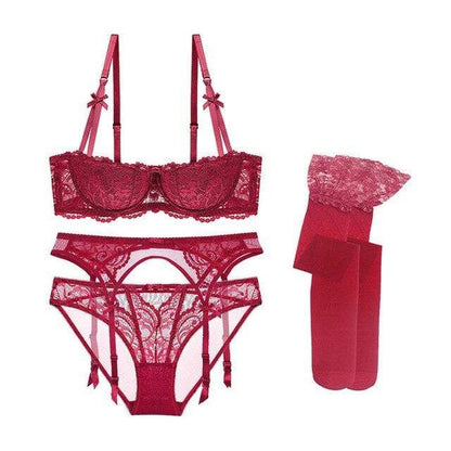 Celine lace delight set – kanten lingerieset met elegante afwerking