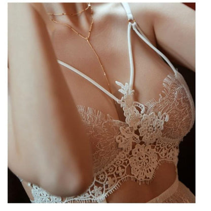 NOELLE – Romantische Babydoll Set van Kant