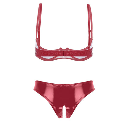 Celeste Latex Duo Set - Latex Lingerieset Met Dubbele Stijl En Elegantie