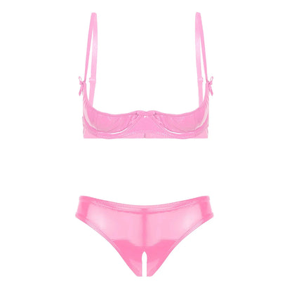 Celeste Latex Duo Set - Latex Lingerieset Met Dubbele Stijl En Elegantie