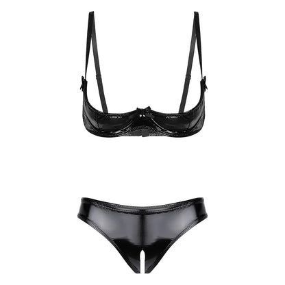 Celeste Latex Duo Set - Latex Lingerieset Met Dubbele Stijl En Elegantie