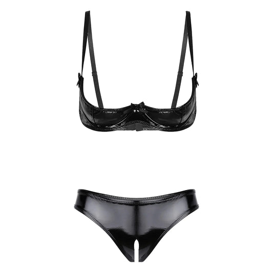 Celeste Latex Duo Set - Latex Lingerieset Met Dubbele Stijl En Elegantie
