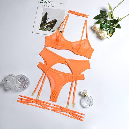 Valentina Mesh Set - Transparante Lingerieset Van Mesh Voor Sensuele Stijl