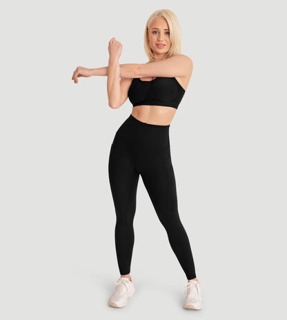 NOA – High Waist Shaping Legging - LivingCurves Leggings Zwart / S