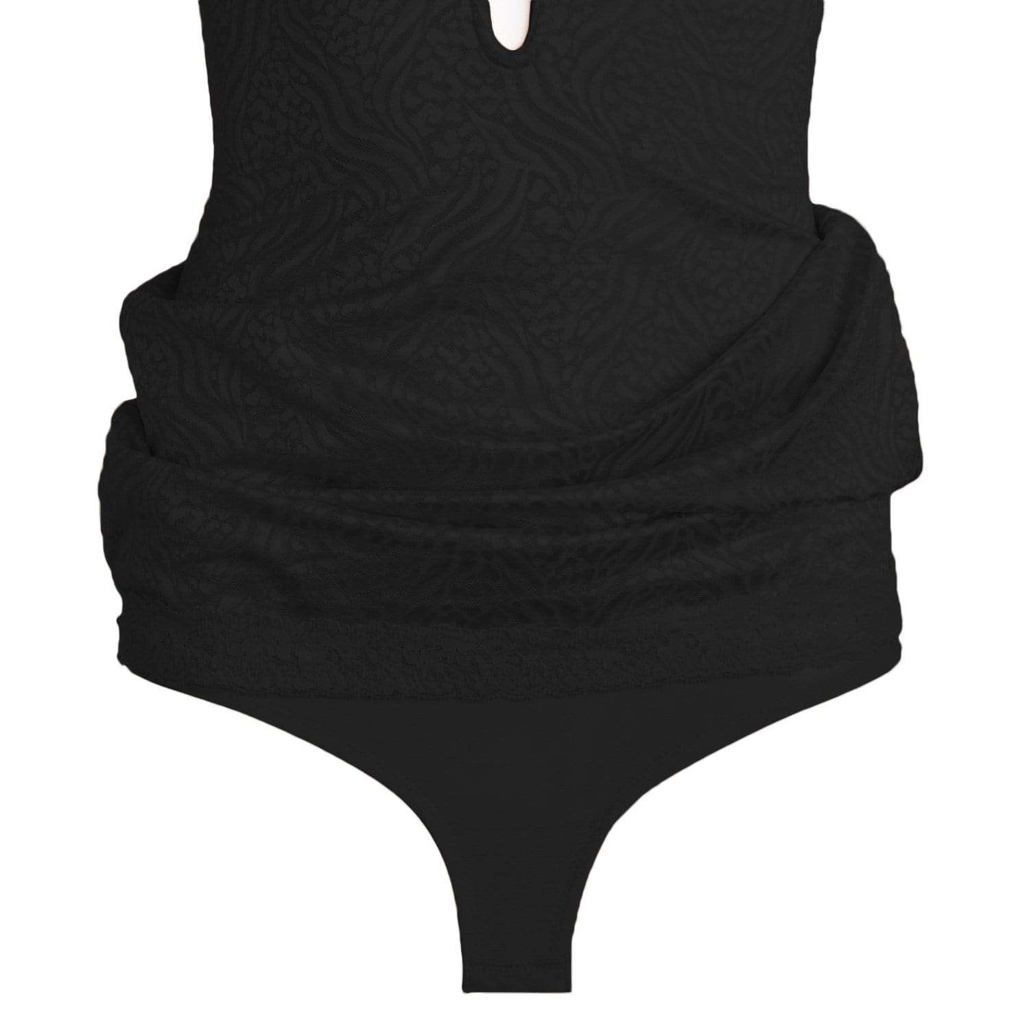 SERA – Teddy Chemise met Corselet - LivingCurves Body Briefer 32B / BLACK