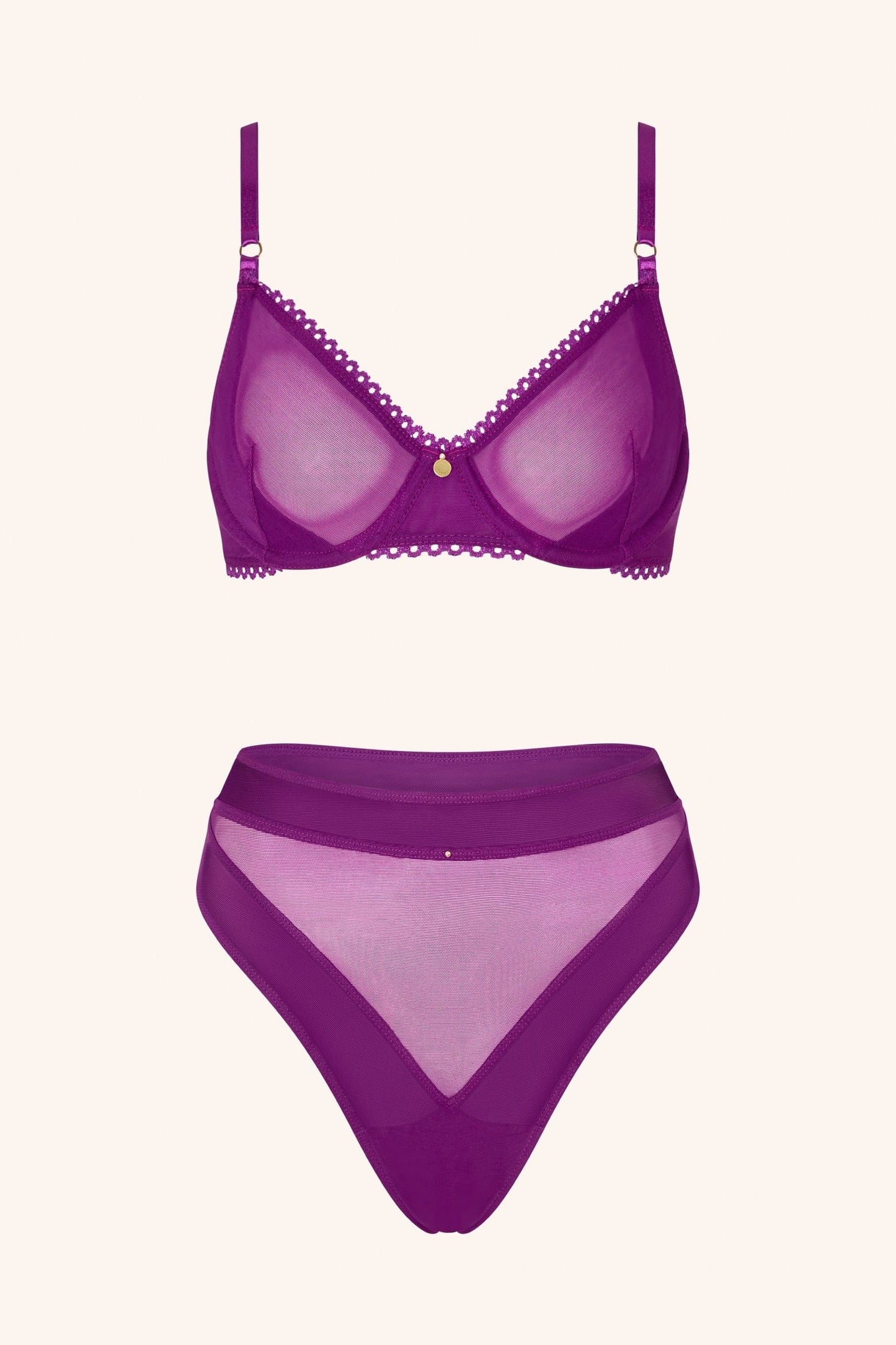 DOLCE – Plum Mesh BH