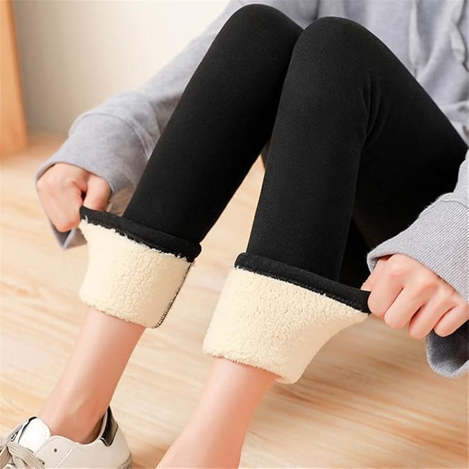 Dames Thermo Leggings met Fleese en Hoge Taille