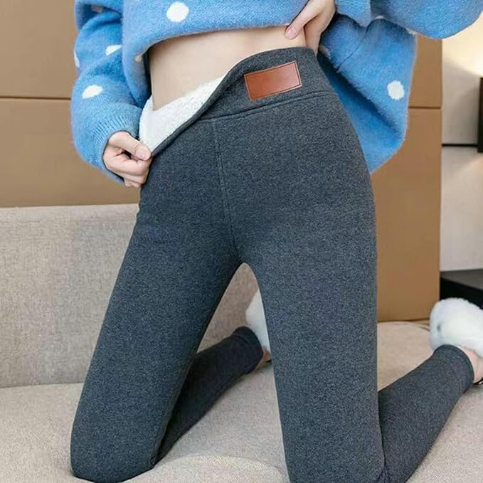 Dames Thermo Leggings met Fleese en Hoge Taille