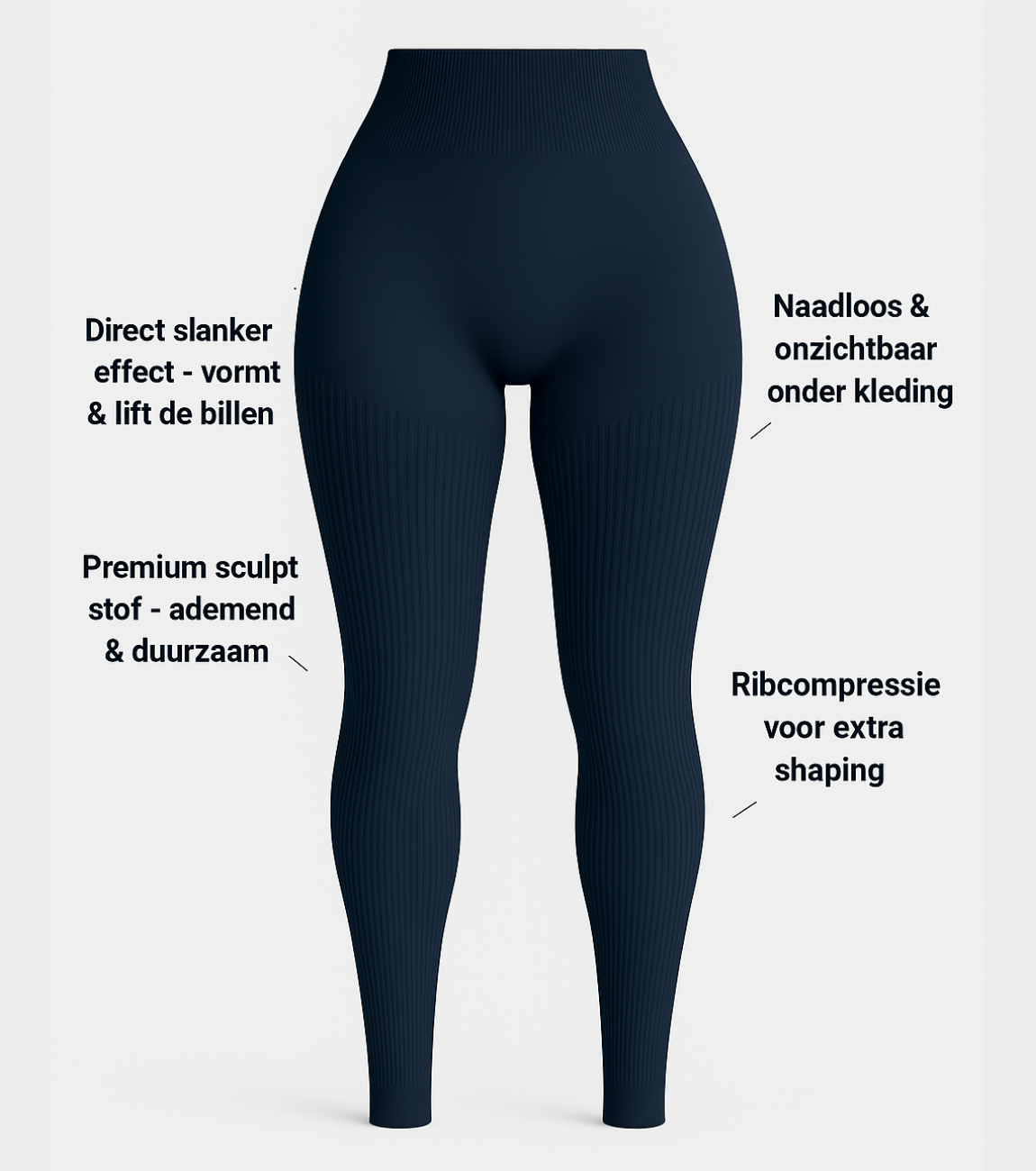 ZIRA – Ribbel Contour Legging - LivingCurves XS