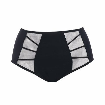 Elomi Sachi Black High Waist Brief Panty 4358