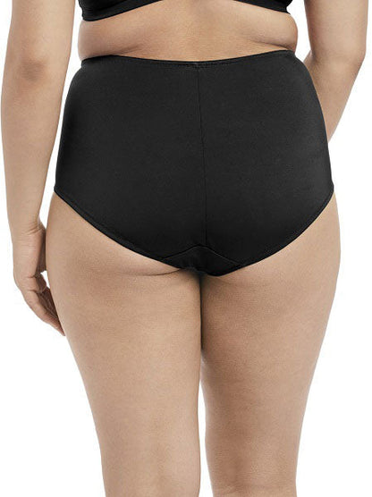 Elomi Sachi Black High Waist Brief Panty 4358