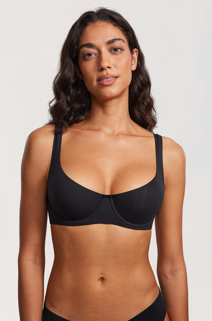 BALEN – Underwire Balconette BH - LivingCurves Everyday Bra Black / 32 / A