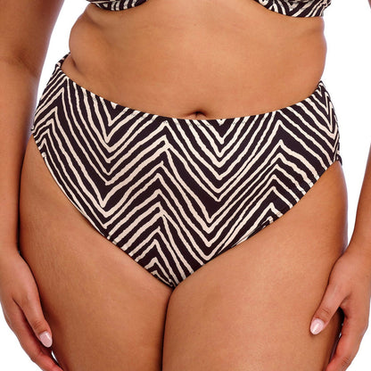 Fiji Falls – Mid Rise Bikini Slip met Zebra Print