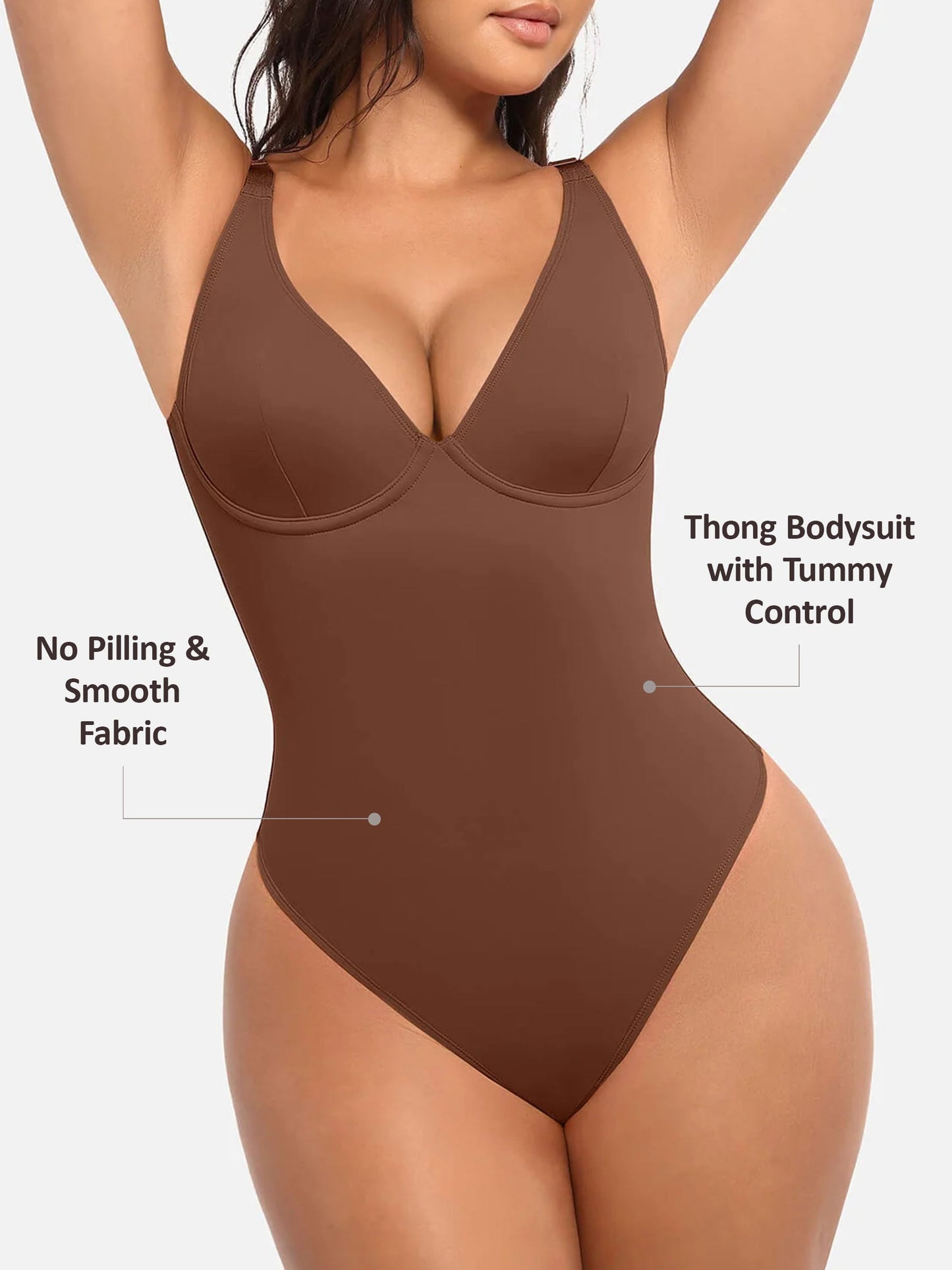 LIVC – V-Neck Tummy Control Shaping Bodysuit | Naadloze Comfort Body met Shaping Effect & Elegante Pasvorm