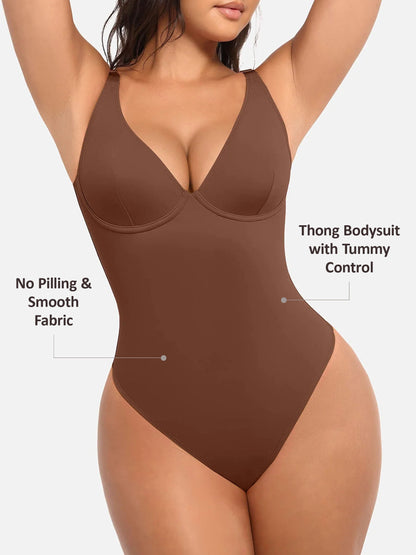 LIVC – V-Neck Tummy Control Shaping Bodysuit | Naadloze Comfort Body met Shaping Effect & Elegante Pasvorm