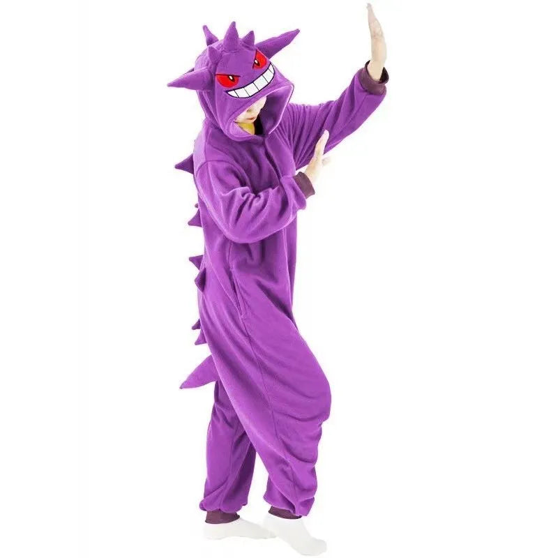 Gengar Onesie | Kostuum | Pyjama | Voor Kinderen & Volwassenen