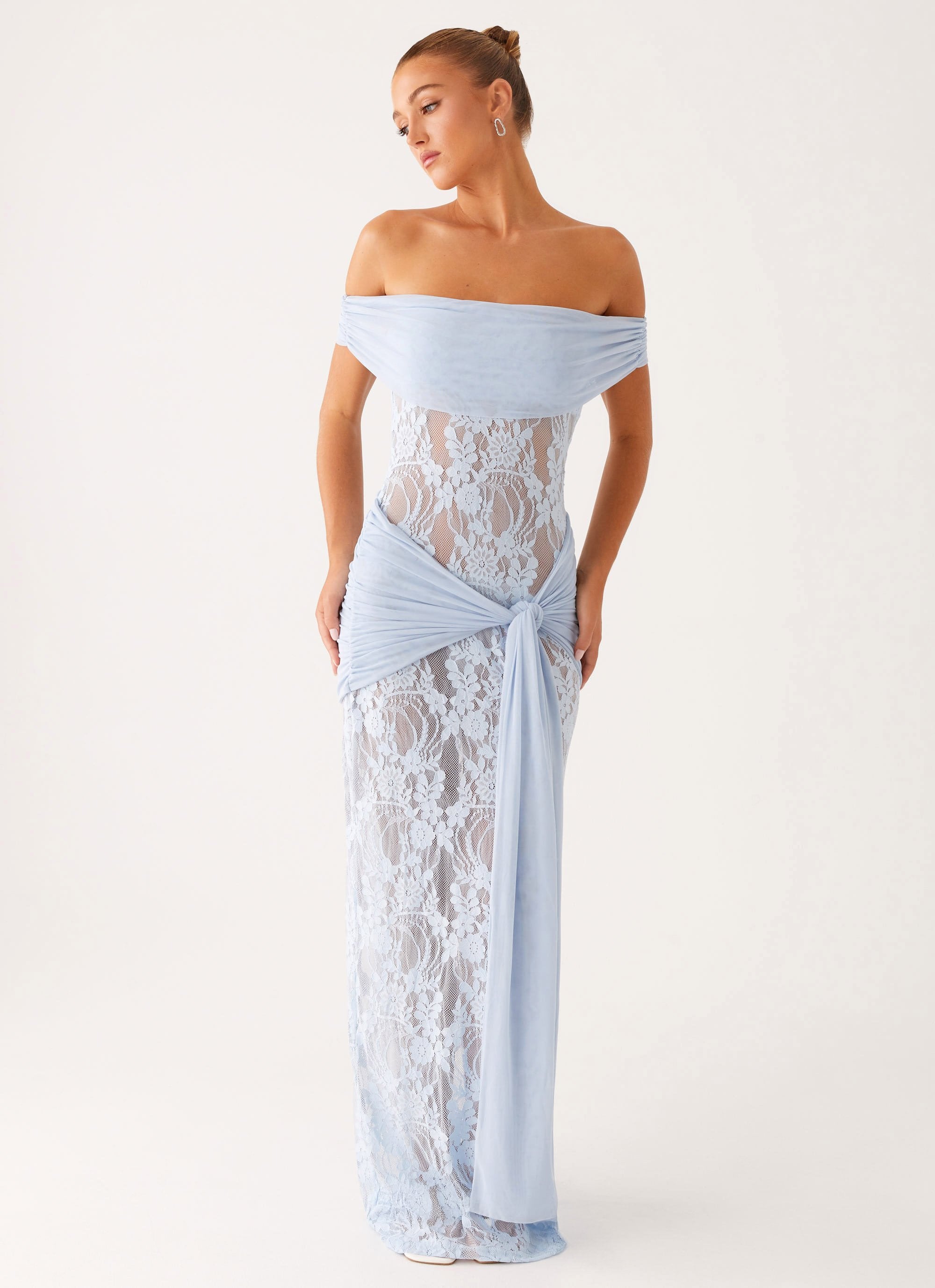Maxi Jurk Off Shoulder – Kant Zomerjurk Elegant