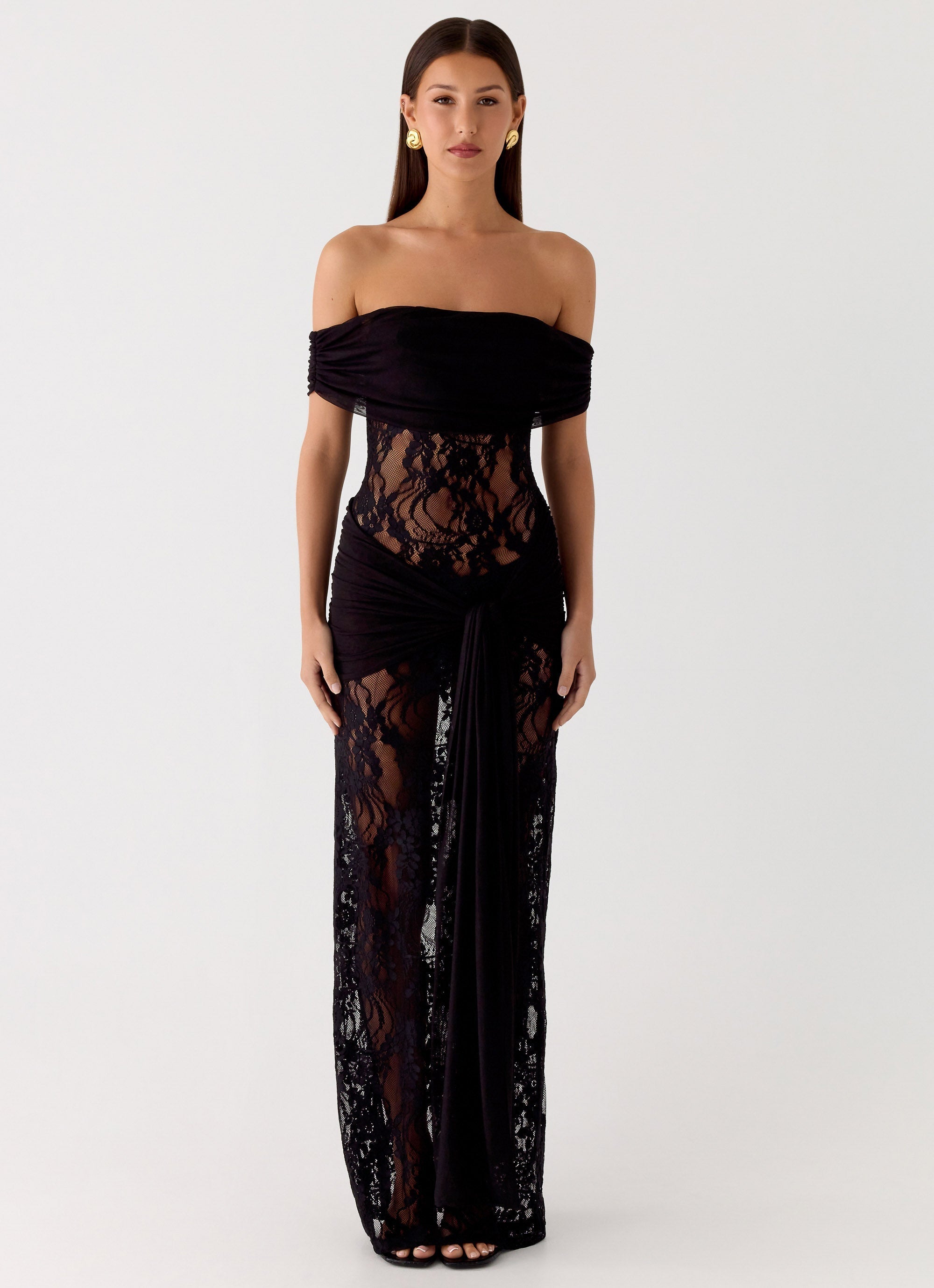 Maxi Jurk Off Shoulder – Kant Zomerjurk Elegant