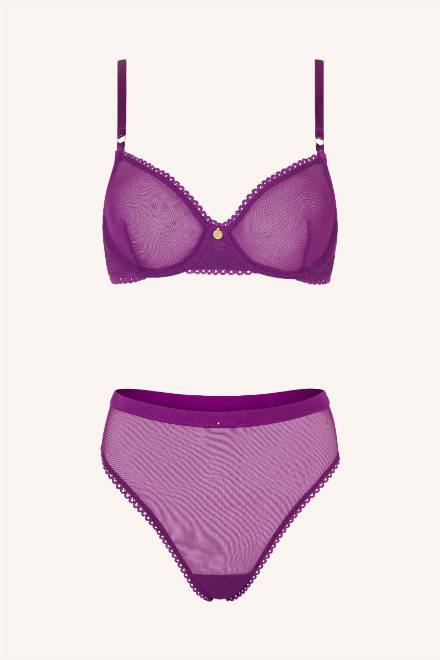 Dolce – Ongewatteerde Beugelbh in Plum