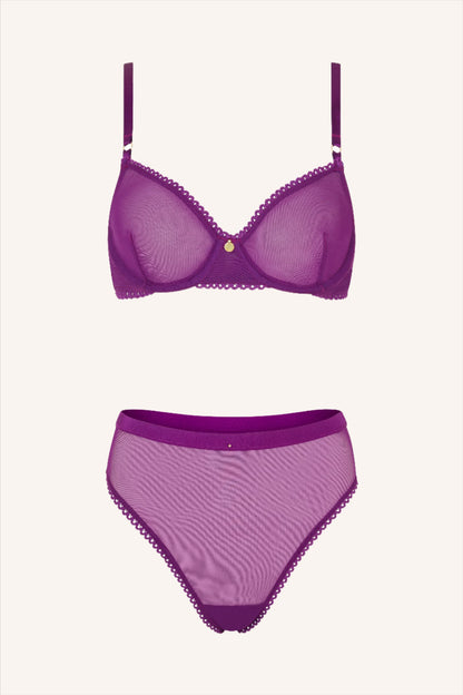 Dolce – Ongewatteerde Beugelbh in Plum