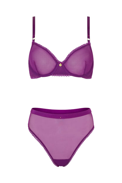 Dolce – Ongewatteerde Beugelbh in Plum