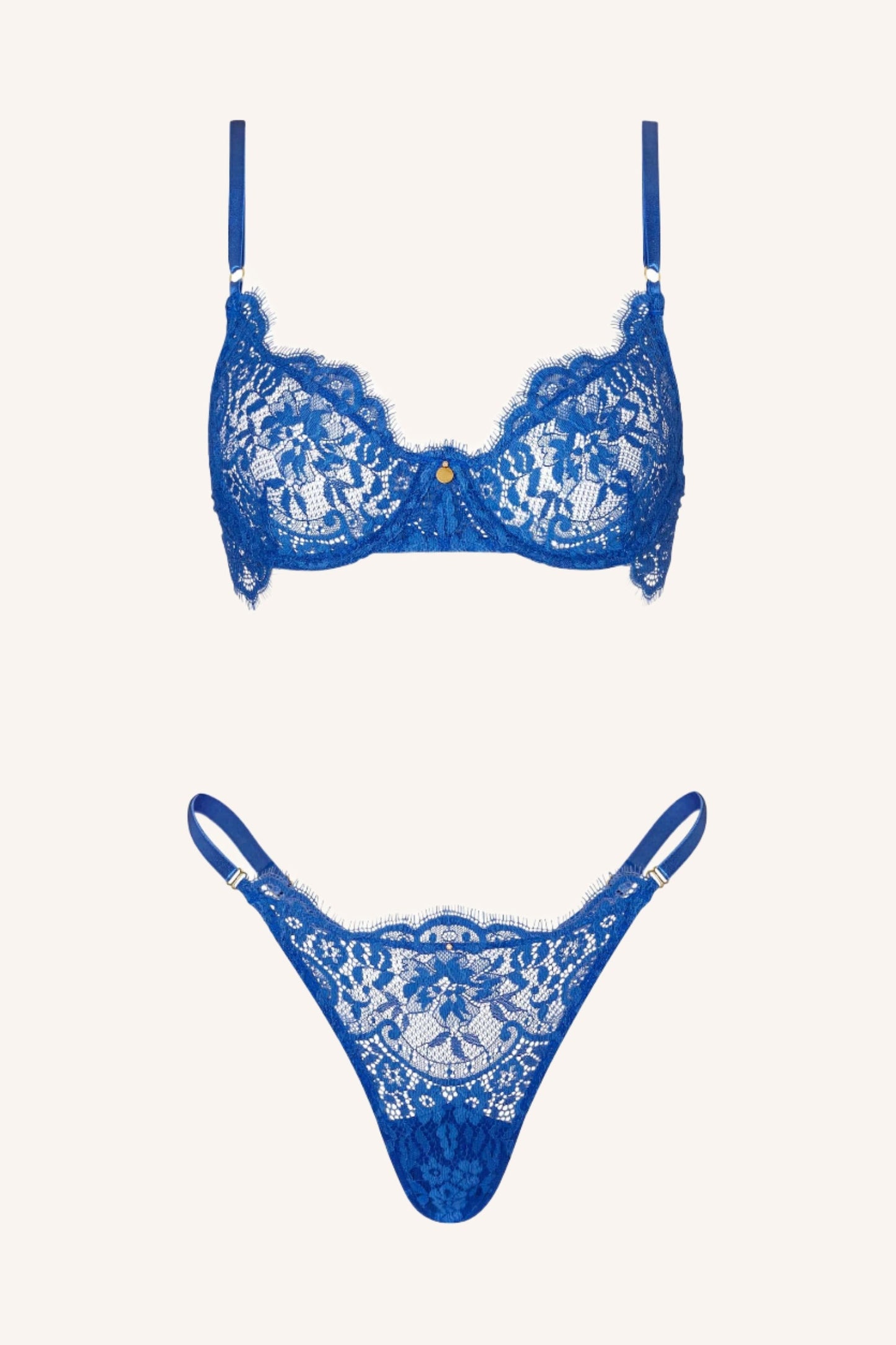 DAINTY – Royal Blue Lace BH