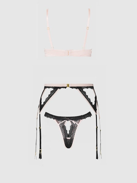 Jocelyn – luxe satijnen & kanten push-up lingerieset