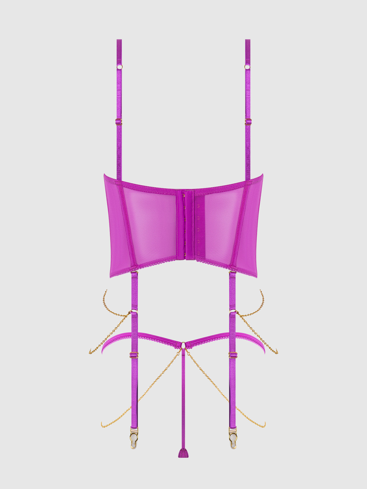 Celeste – kant & ketting bustier set