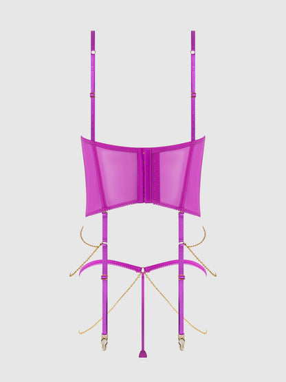 Celeste – kant & ketting bustier set