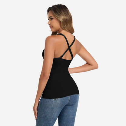 FYNRA – Naadloze Shapewear Halter Top - LivingCurves Zwart / S