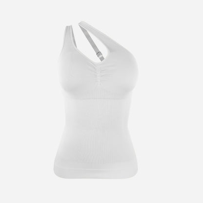 FYNRA – Naadloze Shapewear Halter Top - LivingCurves Wit / S
