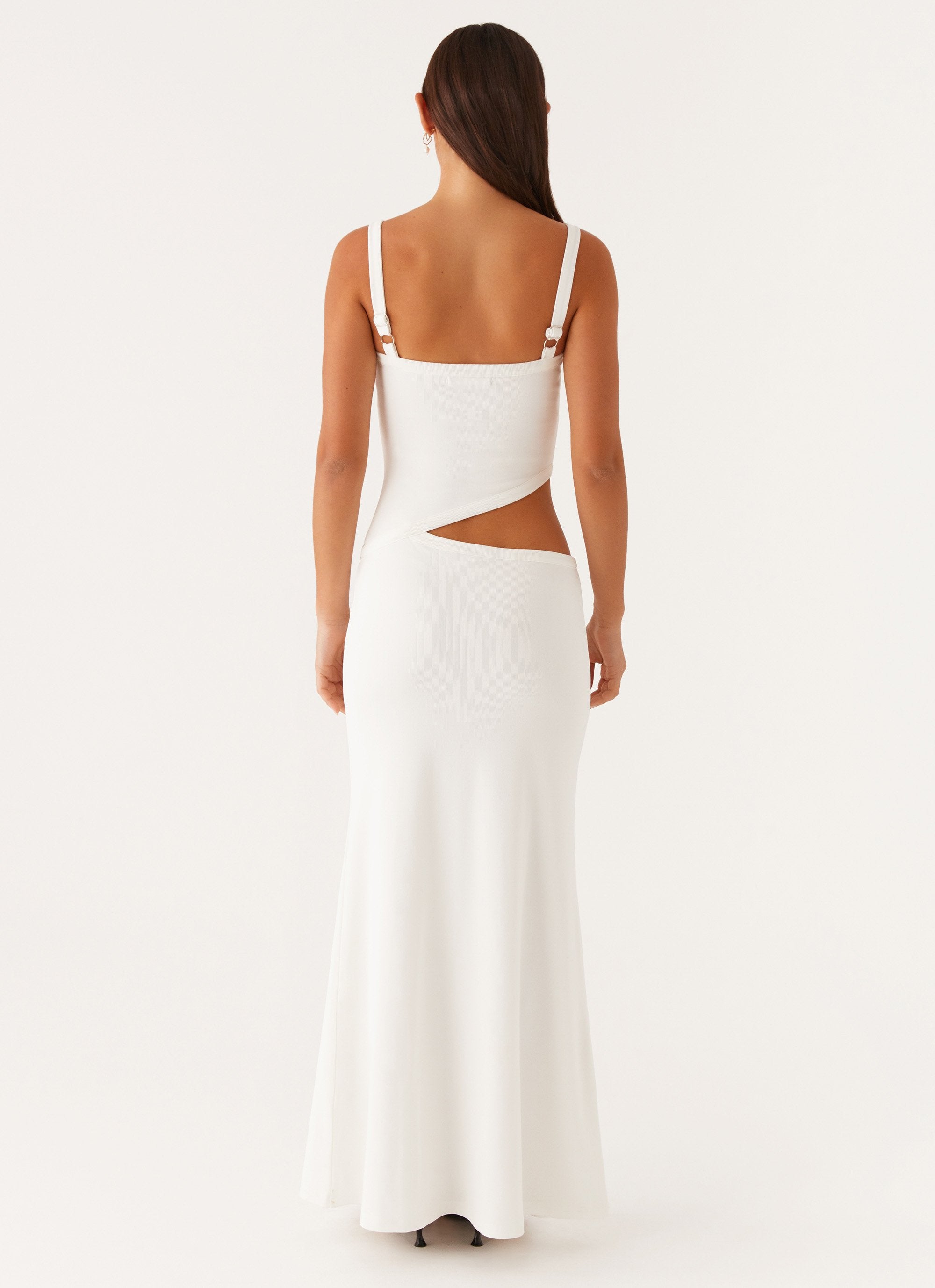 Maxi Jurk Dames – Open Rug met Strik Zomerjurk
