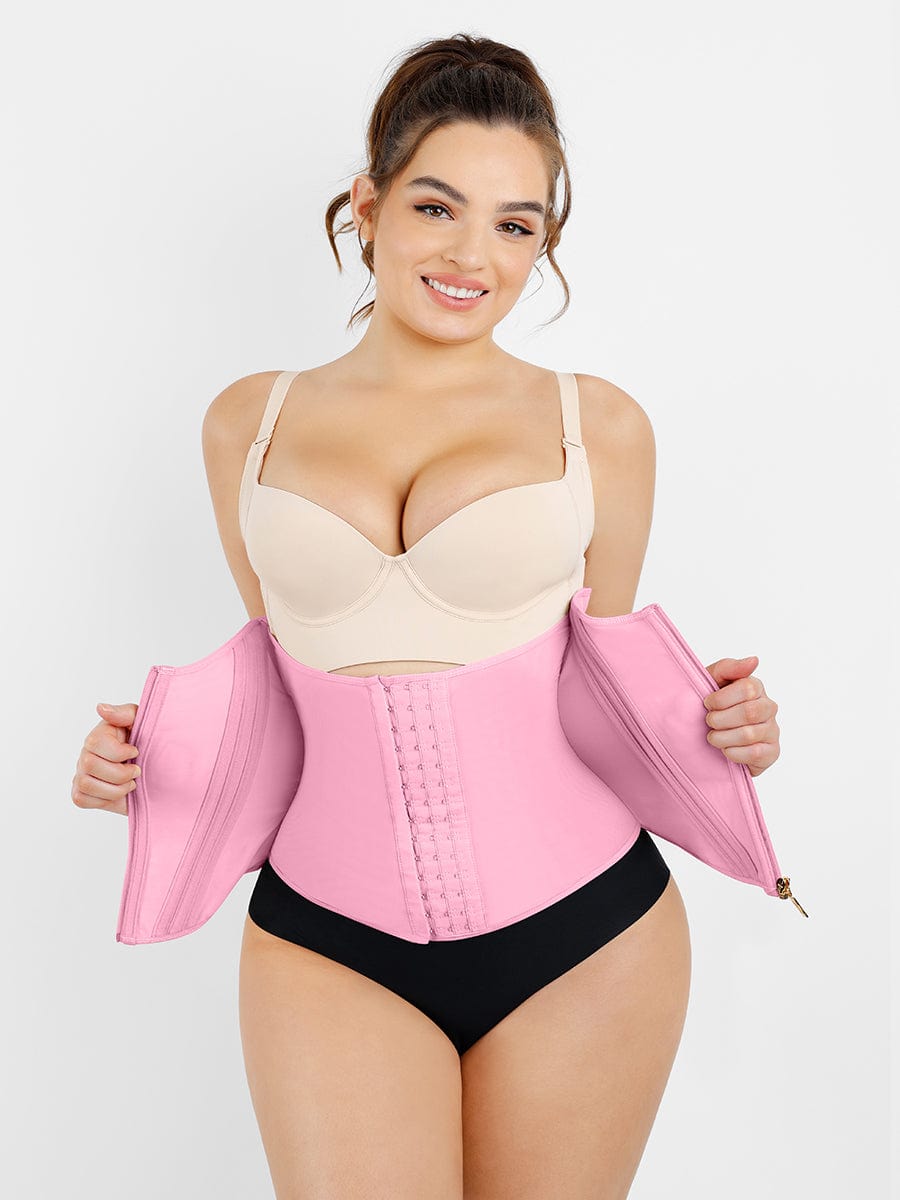 AVA – Korset met Rits & Steun - LivingCurves Waist Trainer Beige / XXS