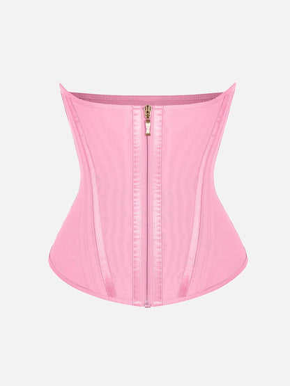 AVA – Korset met Rits & Steun - LivingCurves Waist Trainer Roze / XS