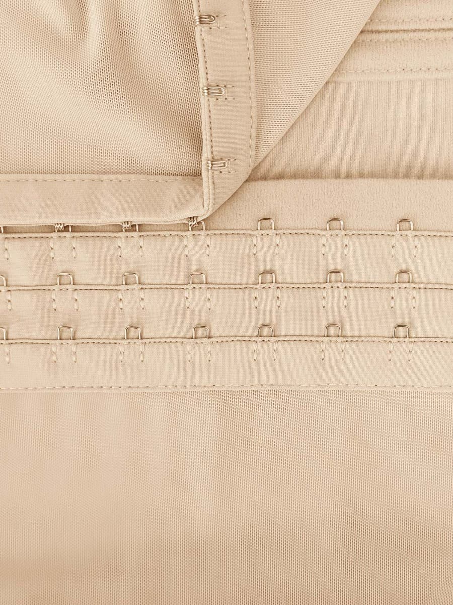 AVA – Korset met Rits & Steun - LivingCurves Waist Trainer Beige / XXS