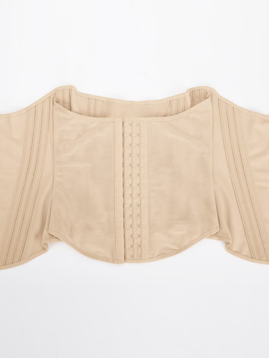 AVA – Korset met Rits & Steun - LivingCurves Waist Trainer Beige / XXS