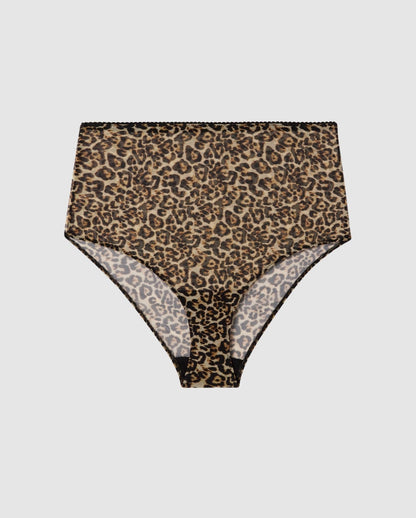 SAVINA – Leopard Lace Plunge Bralette