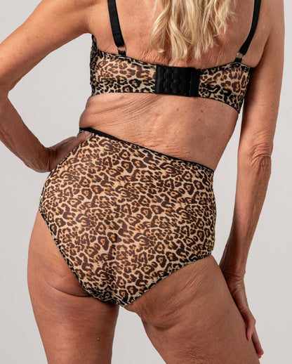 SAVINA – Leopard Lace Plunge Bralette