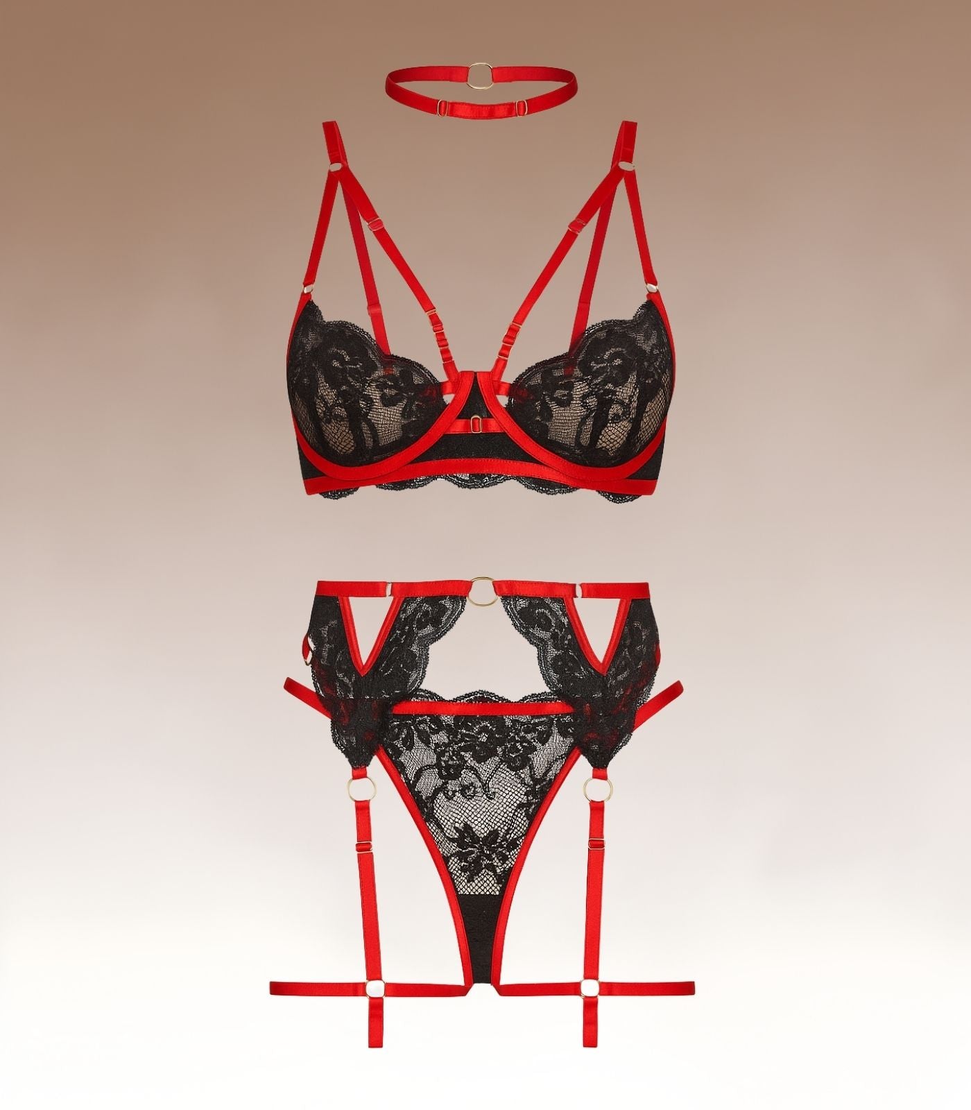 Athena - Rouge Lingerieset