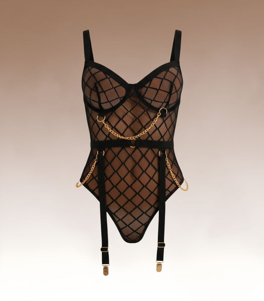 Je t’aime - Plaid Bodysuit