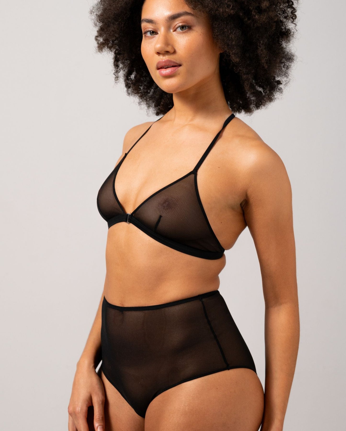 ZELIA – Mesh Highwaist Slip Zwart