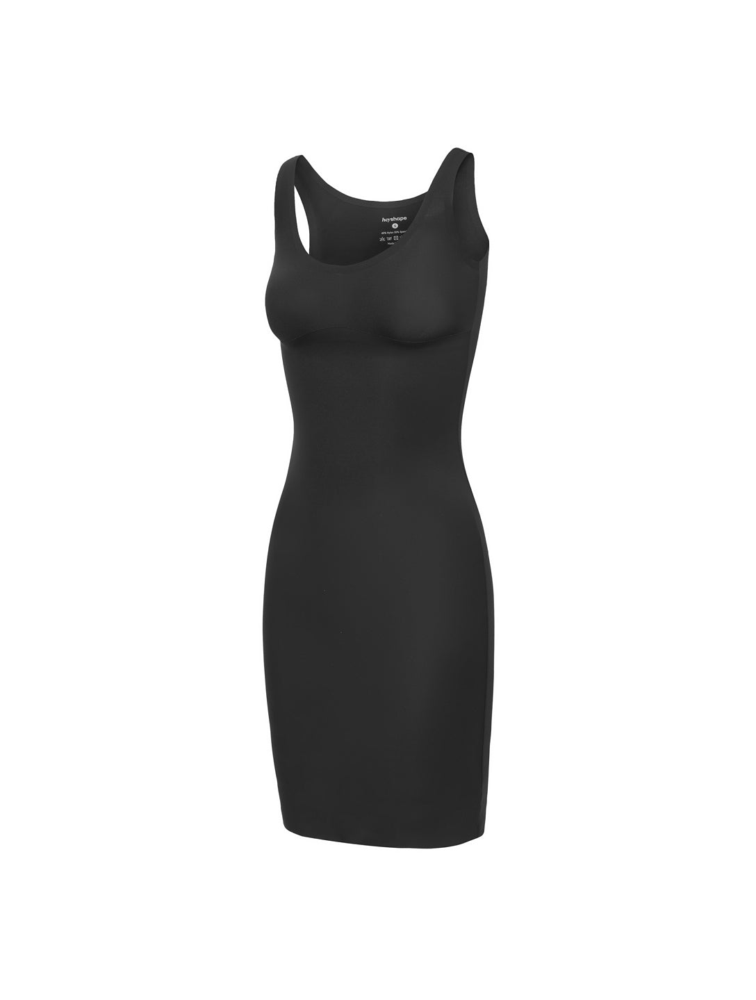 LUMINA – Sculpt & Smooth Slip Dress - LivingCurves Zwart / XS