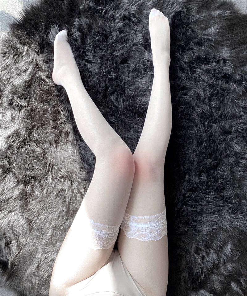 Clara Kant Stockings – Luxe Kanten Kousen voor Vrouwelijke Eleganties