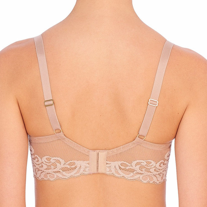 Celeste – naadloze t-shirt bh met kanten rug en mesh details