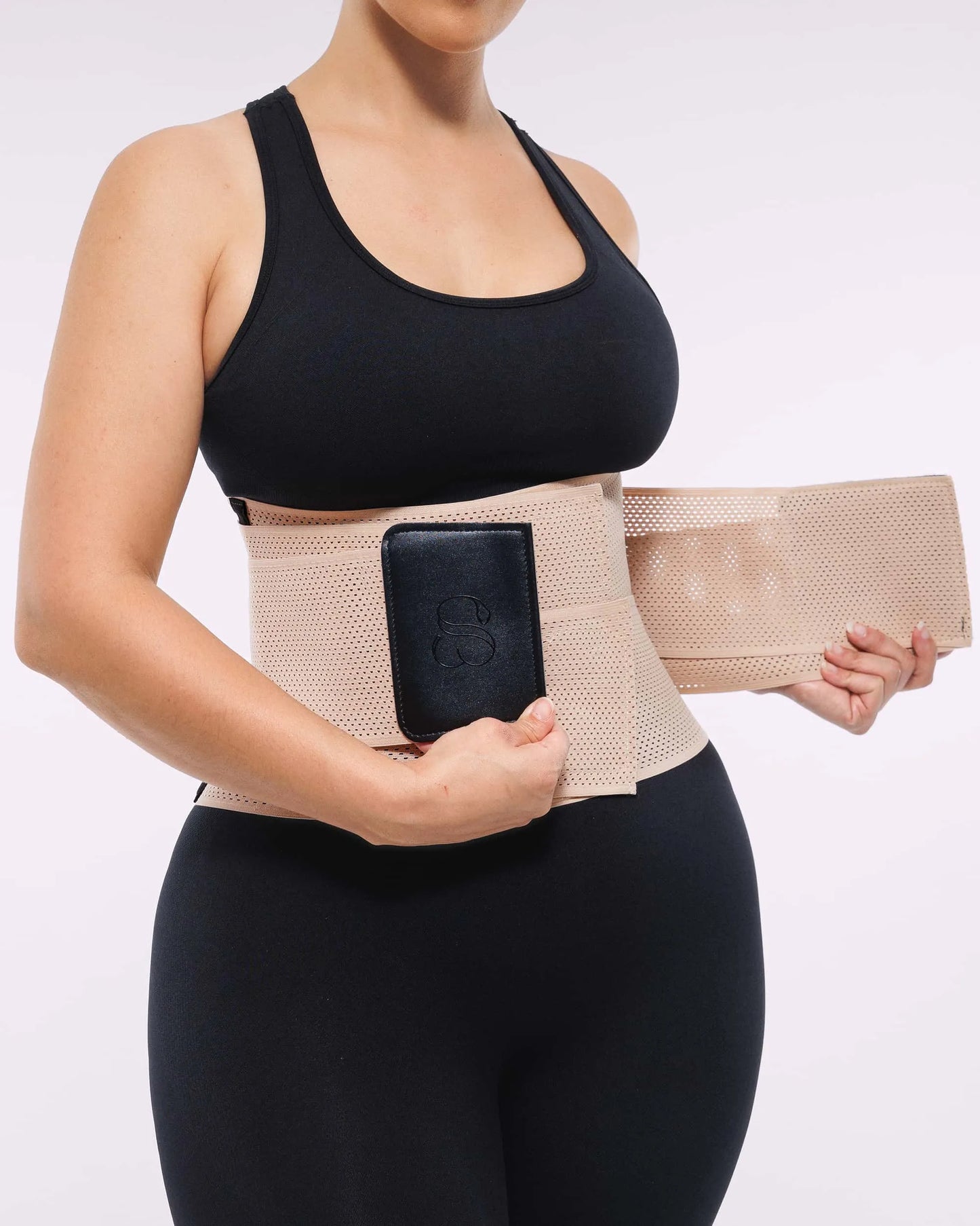 NOXA – Latex Waist Trainer met Drie Banden - LivingCurves Waist Trainer Beige / S