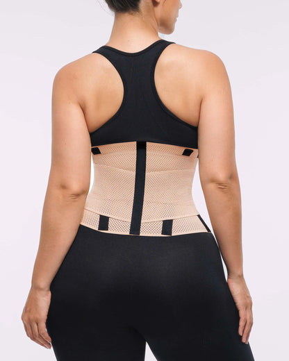 NOXA – Latex Waist Trainer met Drie Banden - LivingCurves Waist Trainer Beige / S