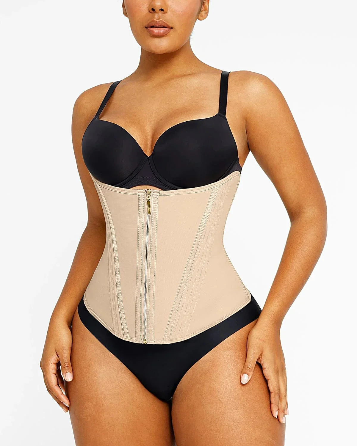 AVA – Latex Waist Trainer - LivingCurves Waist Trainer Beige / XS